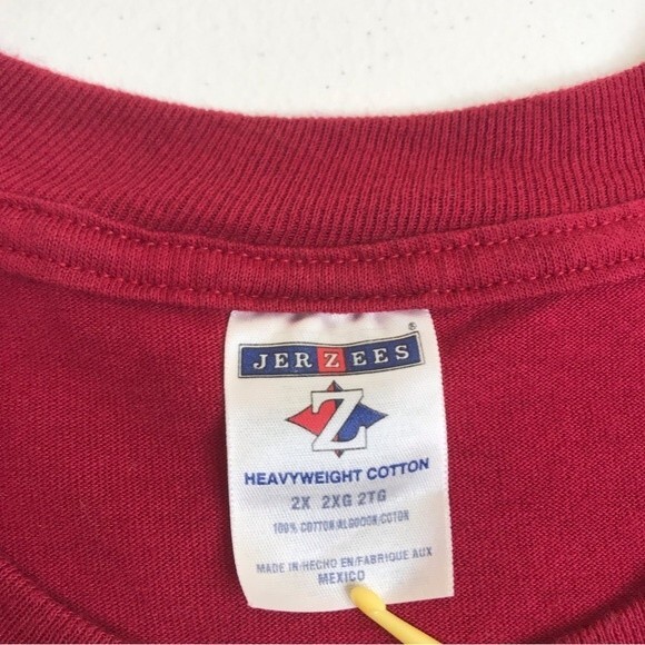 Jerzees Indiana Hoosiers Crew Neck Short Sleeve Red T Shirt Men's Size 2X NCAA - Picture 3 of 9